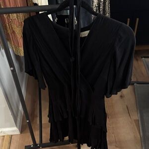 Altar'd State Elegant Black Blouse